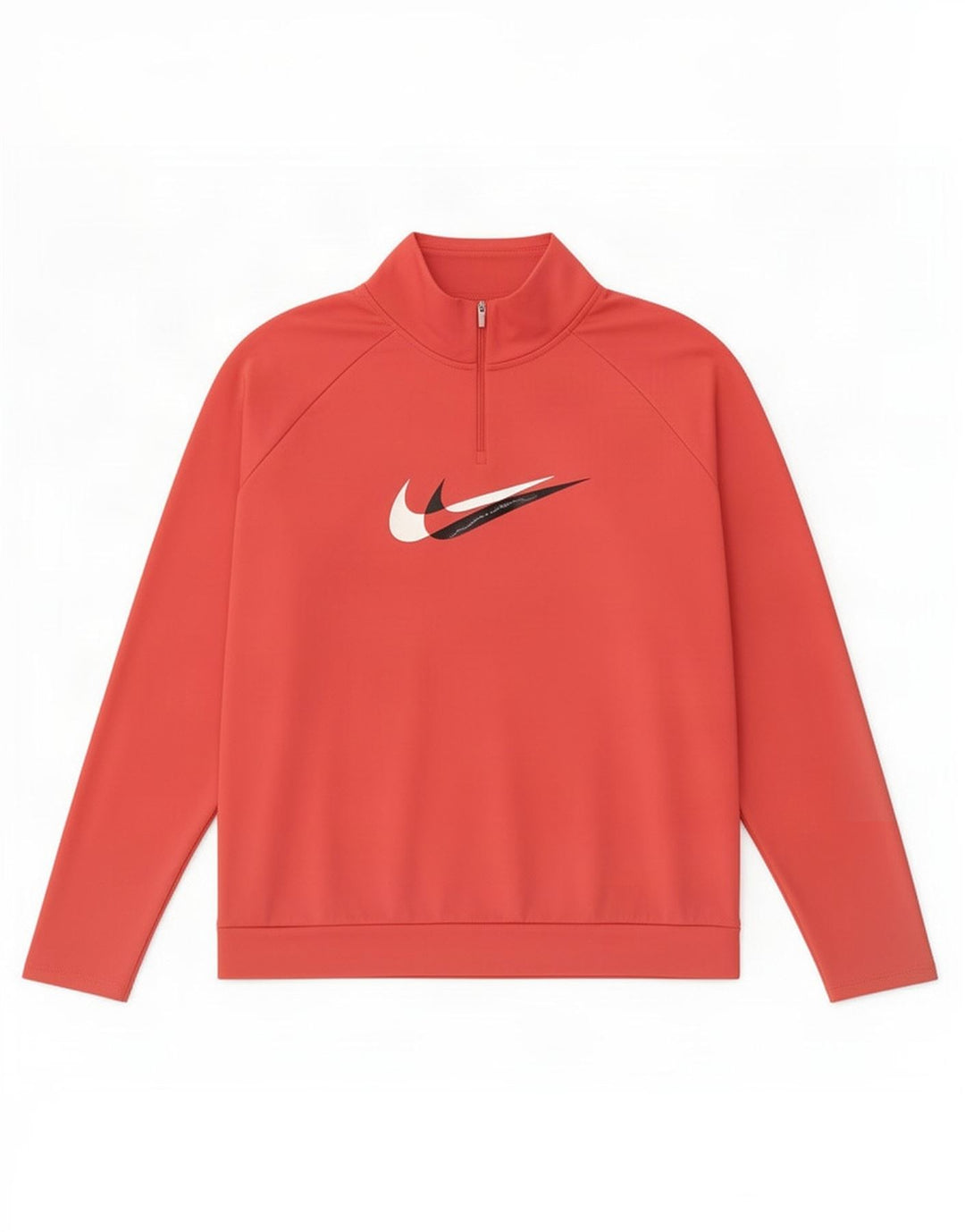 Maglia da tuta pullover con zip e collo Nike Dri Fit da donna UK 18 XL poliestere rosa