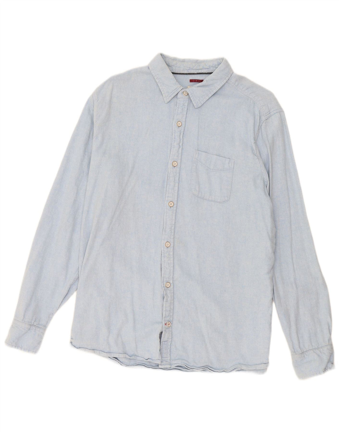 Camicia in flanella da uomo Fat Face, grande lino blu
