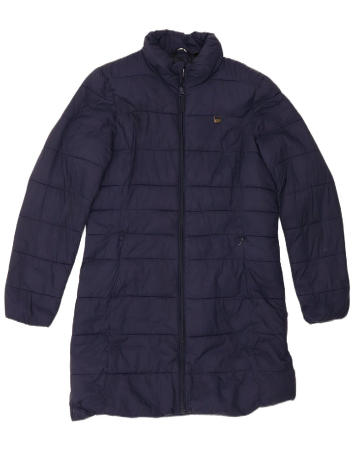 Cappotto imbottito da donna Lacoste taglia 38 medio blu navy in poliammide
