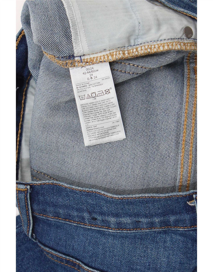 Jeans Cropped Gap Donna IT 42/44 Medio W28 L26 Blu Cotone