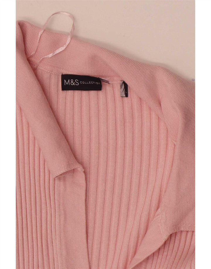 Maglione maglione collo alto da donna Marks & Spencer UK 14 Rosa medio