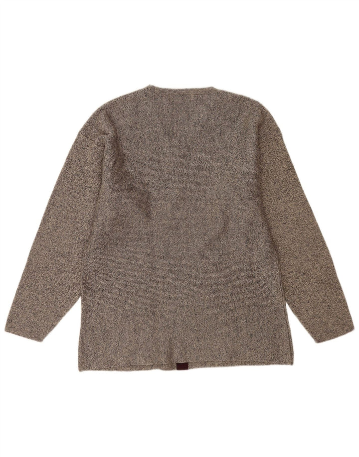 Maglione Lee da uomo con scollo a V XL in lana screziata grigia