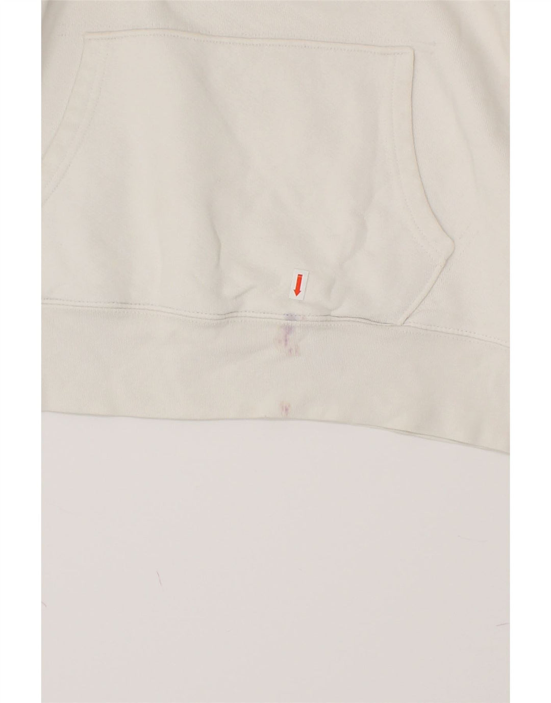 LEVI'S Womens Graphic Hoodie Jumper UK 12 Medium White Cotton Vintage Levi's and Second-Hand Levi's from Messina Hembry 