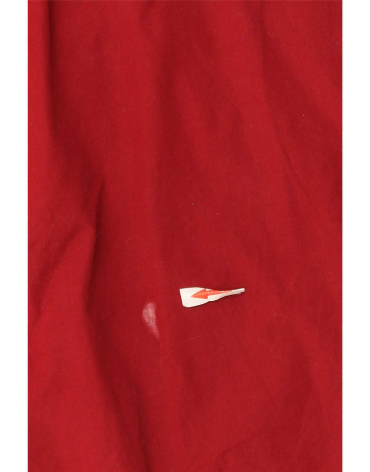 Tommy Hilfiger Camicia a maniche corte da uomo in cotone rosso medio classico