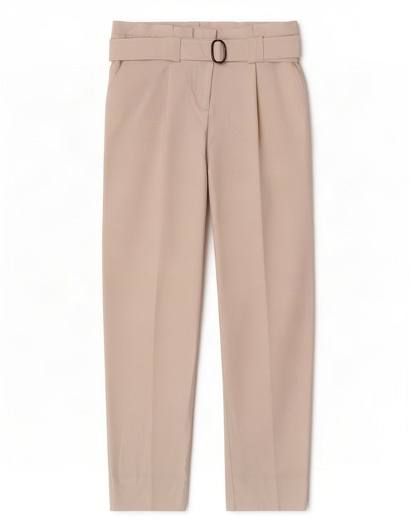 Pantaloni chino affusolati corti da donna Topshop UK 10 piccoli W26 L25 bianchi