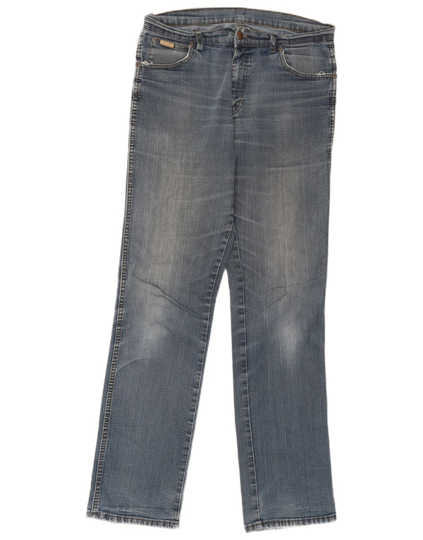 Jeans dritti elasticizzati Texas da uomo Wrangler W34 L36 cotone blu