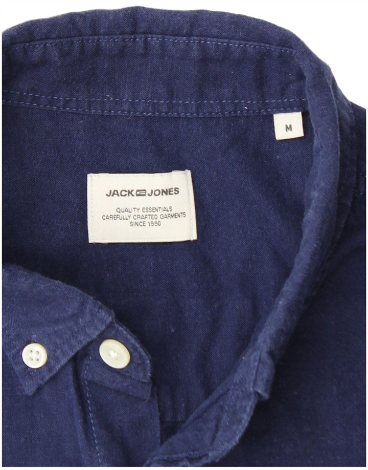 JACK & JONES Camicia a maniche corte da uomo Blu navy medio