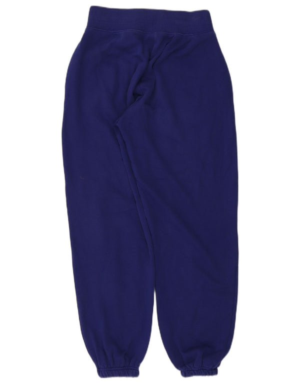 Pantaloni da tuta con grafica Nike da donna, pantaloni da jogging, UK 6 XS, cotone blu navy