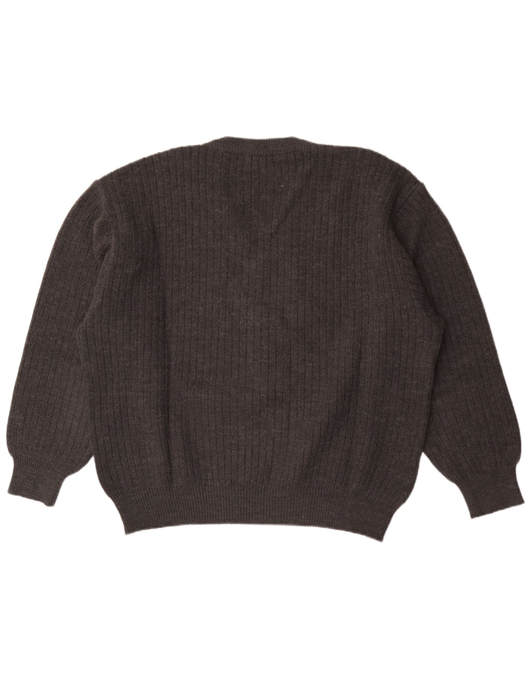 Malagrida Maglione da uomo con scollo a V XL a righe grigie