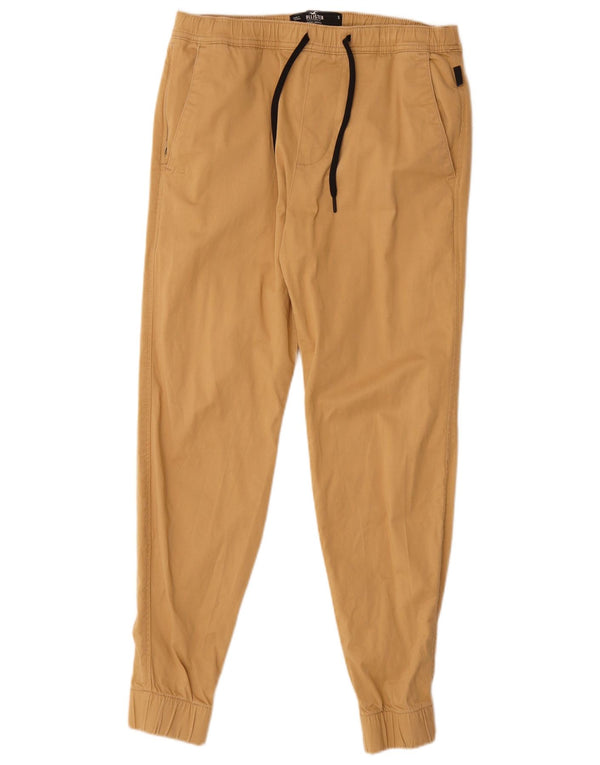 Pantaloni chino da uomo Hollister Joggers piccoli W29 L28 cotone beige