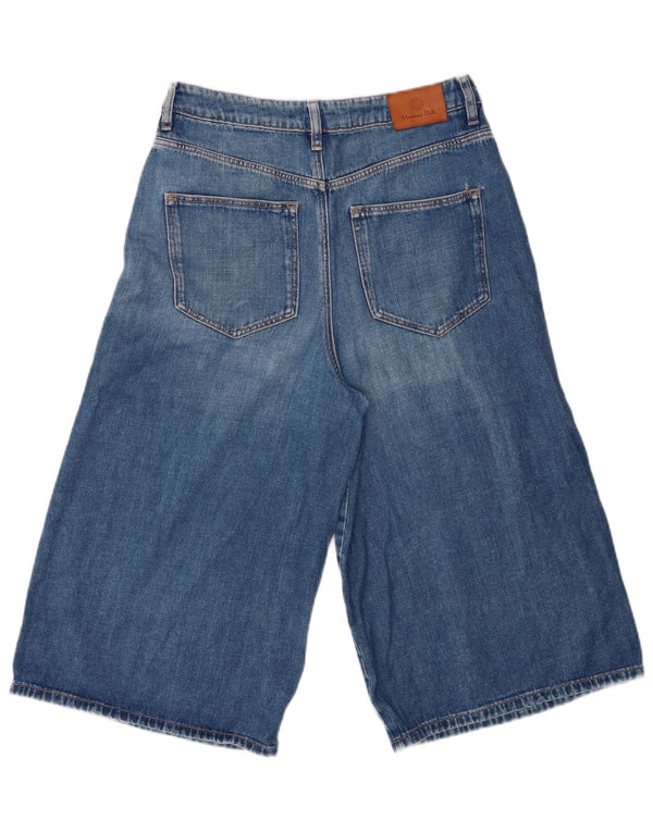Pantaloncini di jeans Bermuda da donna Massimo Dutti EU 38 Small W28 Blu