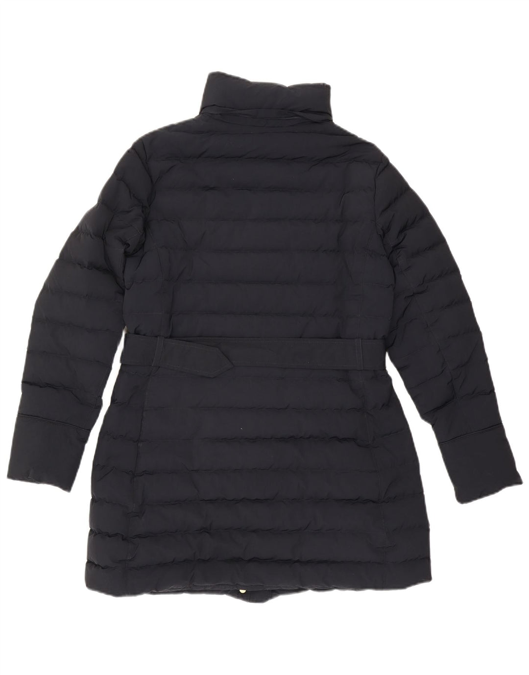 Cappotto imbottito da donna Woolrich UK 16 grande poliestere blu navy