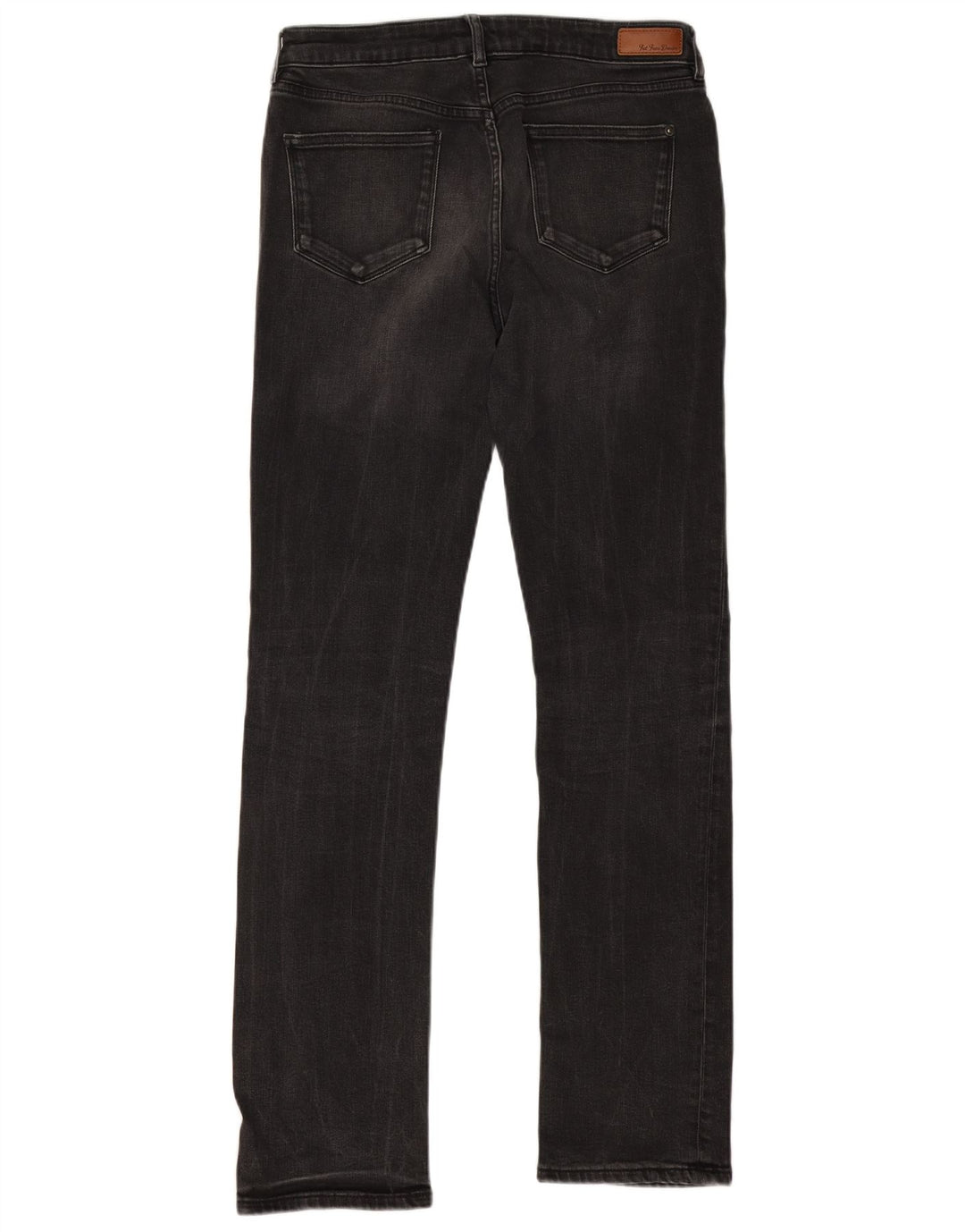 Jeans dritti da donna Fat Face UK 12 medio W30 L31 cotone nero