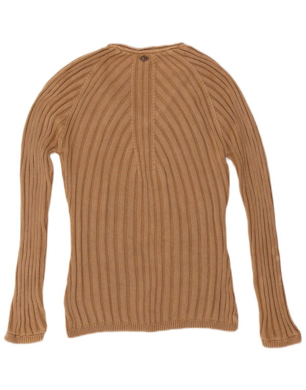 Maglione maglione con scollo a V da donna Marlboro Classics UK 18 XL Beige