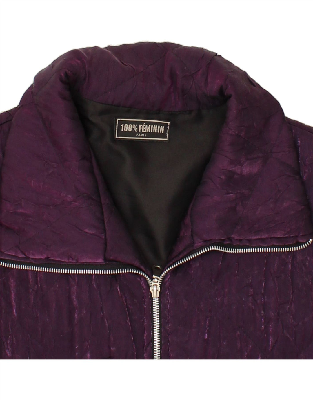 VINTAGE Womens Padded Gilet UK 16 Large Purple Vintage Vintage and Second-Hand Vintage from Messina Hembry 