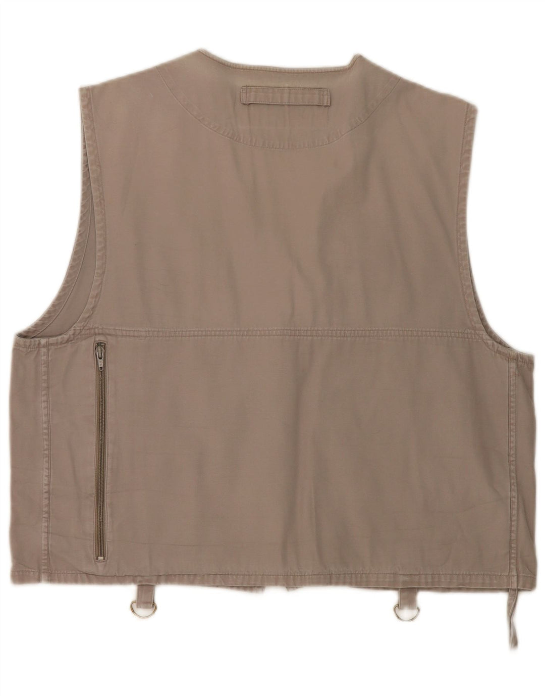 Gilet pratico da uomo vintage UK 38 grigio medio