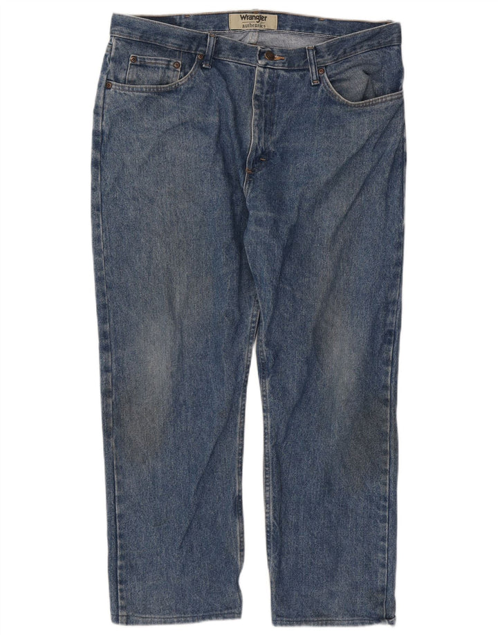 Jeans dritti da uomo Wrangler W38 L26 cotone blu