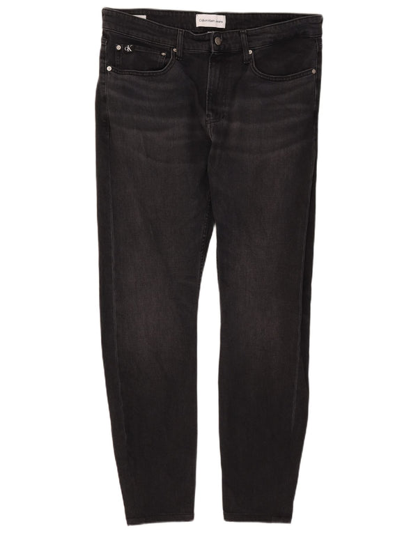 Jeans slim da uomo Calvin Klein W33 L32 cotone nero