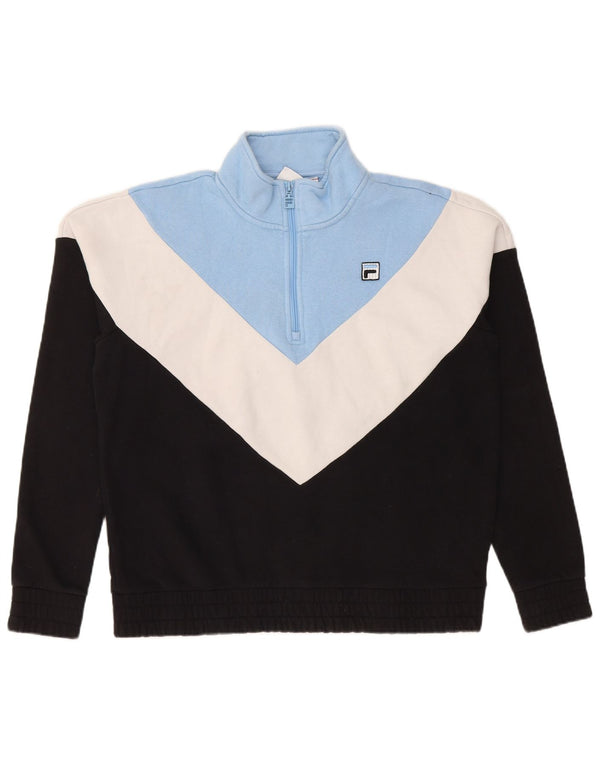 Felpa da donna Fila Jumper UK 16 Large multicolore Colourblock