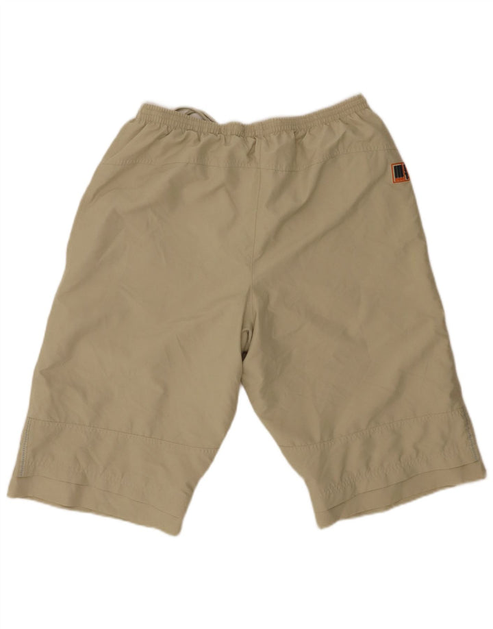 ADIDAS Mens Bermuda Sport Shorts Large  Beige Polyester