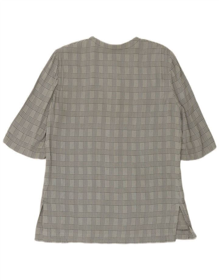 LUISA SPAGNOLI Giacca Blazer da Donna con Maniche a 3/4 IT 46 Grandi Quadri Verdi