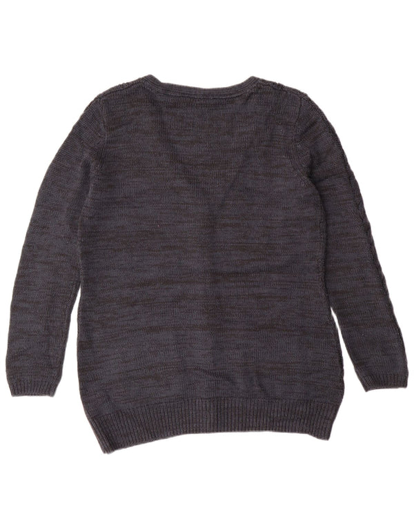 Maglione cardigan da donna Fat Face UK 14 Grande classico in cashmere blu navy