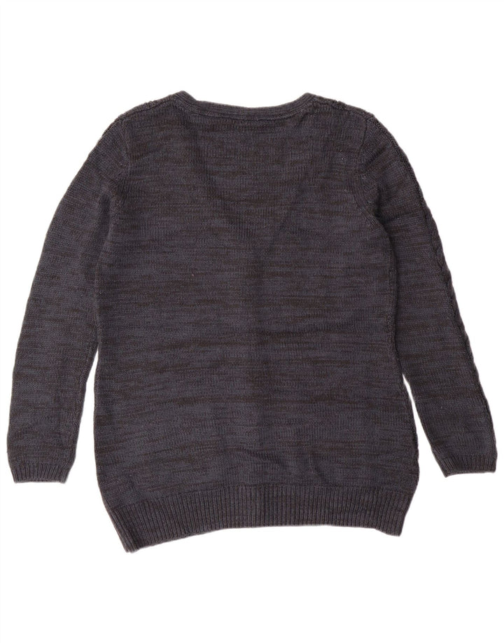 Maglione cardigan da donna Fat Face UK 14 Grande classico in cashmere blu navy