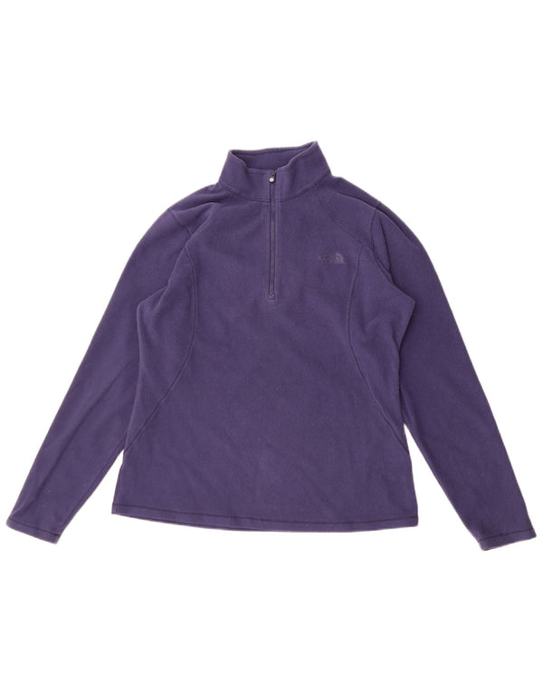 Maglione in pile da donna con collo e zip The North Face UK 16 Large Viola Poliestere