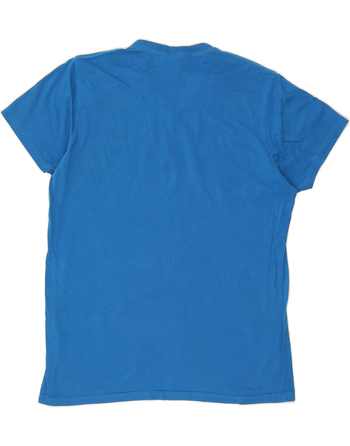 PUMA Mens Graphic T-Shirt Top Large Blue Cotton Vintage Puma and Second-Hand Puma from Messina Hembry 