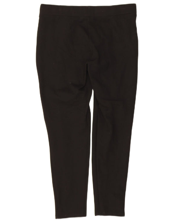 Pantaloni casual slim corti Zara da donna XL W32 L25 viscosa nera