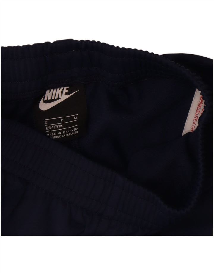 Pantaloni della tuta da ragazzo Nike 8-9 anni Small Blu Navy Poliestere