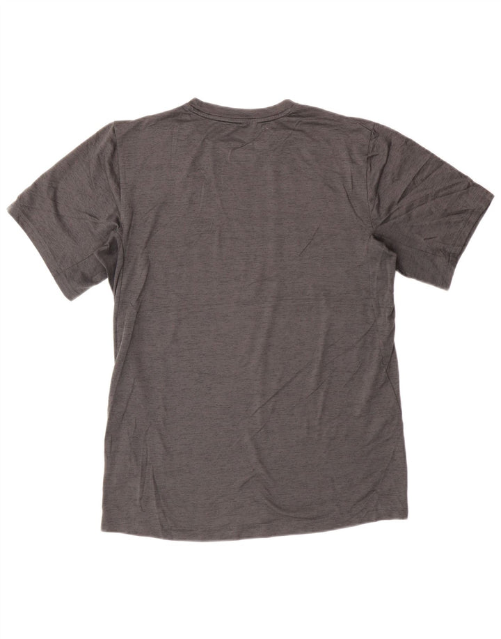 T-shirt Nike Dri Fit da uomo, piccola, in poliestere chiazzato grigio