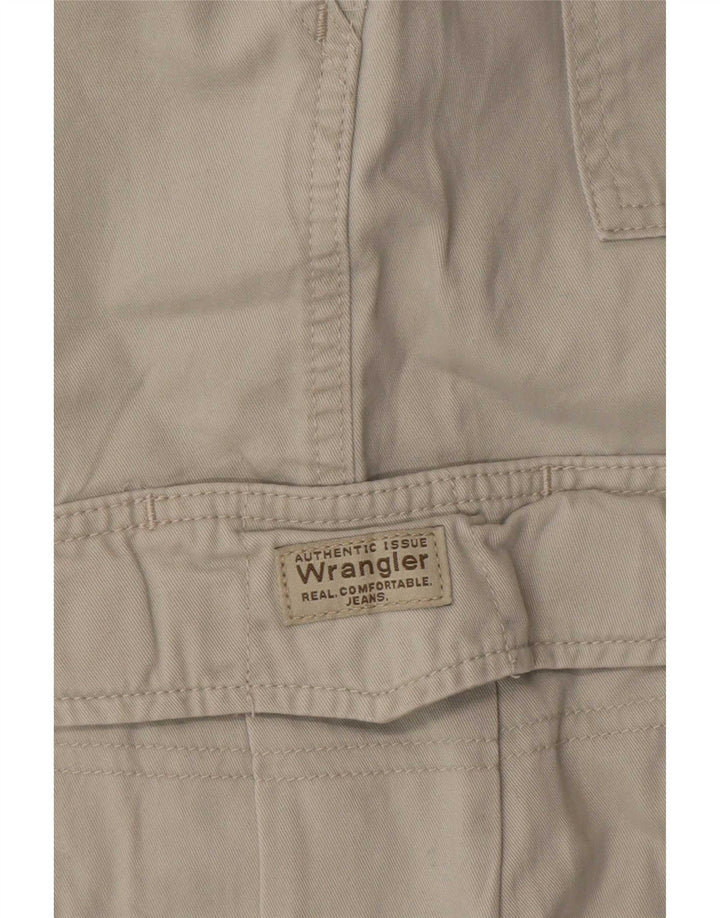 Pantaloncini cargo da uomo Wrangler grandi W36 in cotone grigio