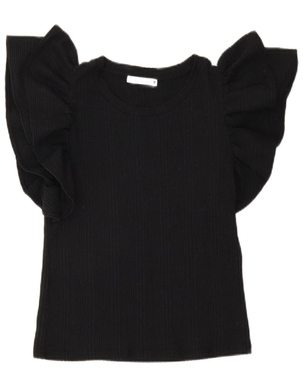 Top corto in camicetta corta da donna Zara UK 10 piccolo nero