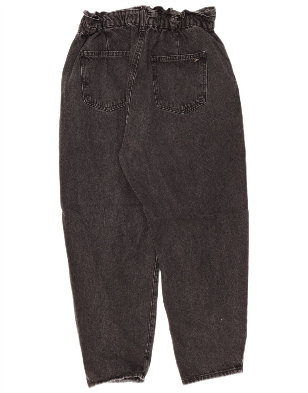 Jeans larghi corti a vita alta da donna Zara EU 40 medio W30 L25 grigio