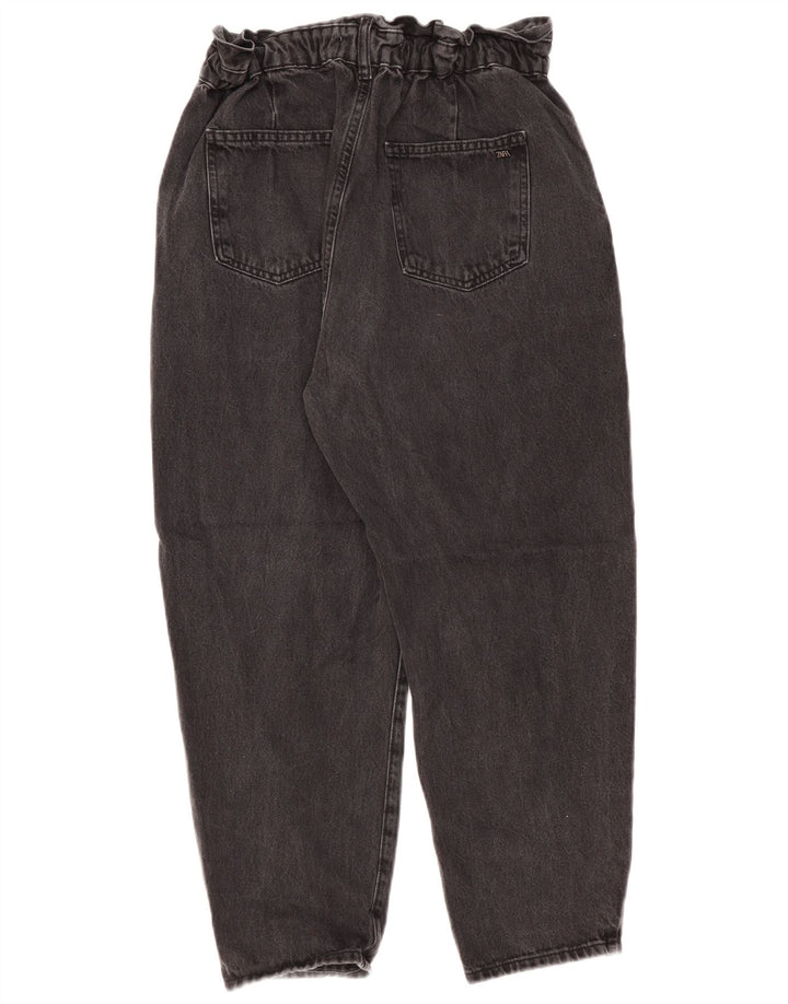 Jeans larghi corti a vita alta da donna Zara EU 40 medio W30 L25 grigio