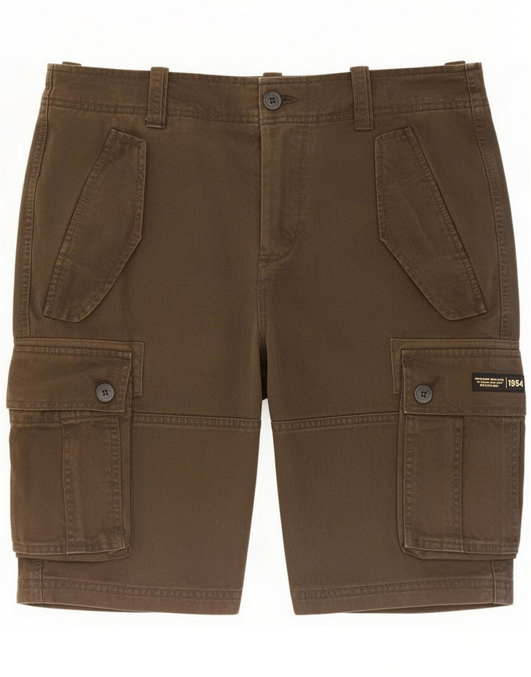 Superdry Pantaloncini cargo regolari da uomo medi W32 Marrone Cotone