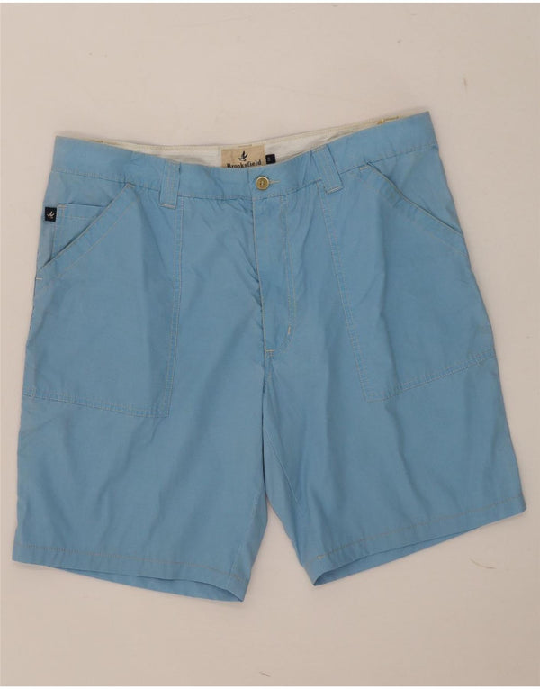 Pantaloncini chino da uomo Brooksfield W36 grandi in cotone blu