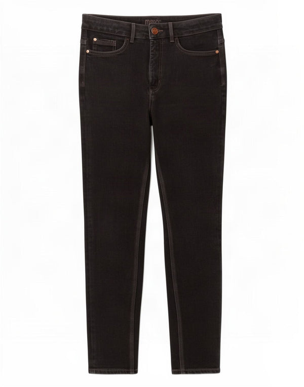 Jeans skinny da donna Marks & Spencer UK 12 medio W30 L26 cotone nero