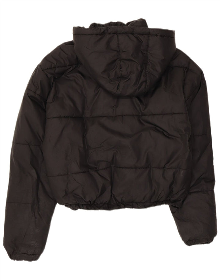 Giacca imbottita con cappuccio corta oversize da donna Ellesse UK 6 XS poliestere nero