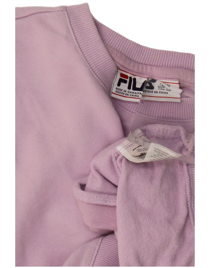 Maglione oversize da donna FILA UK 10 piccolo cotone viola