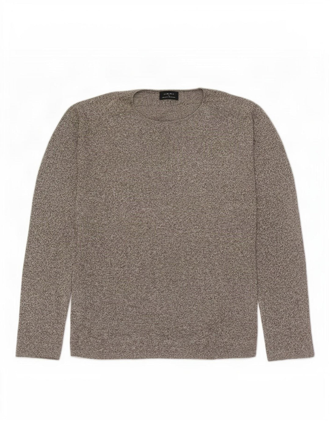 Maglione girocollo da uomo Zara piccolo in cotone chiazzato grigio