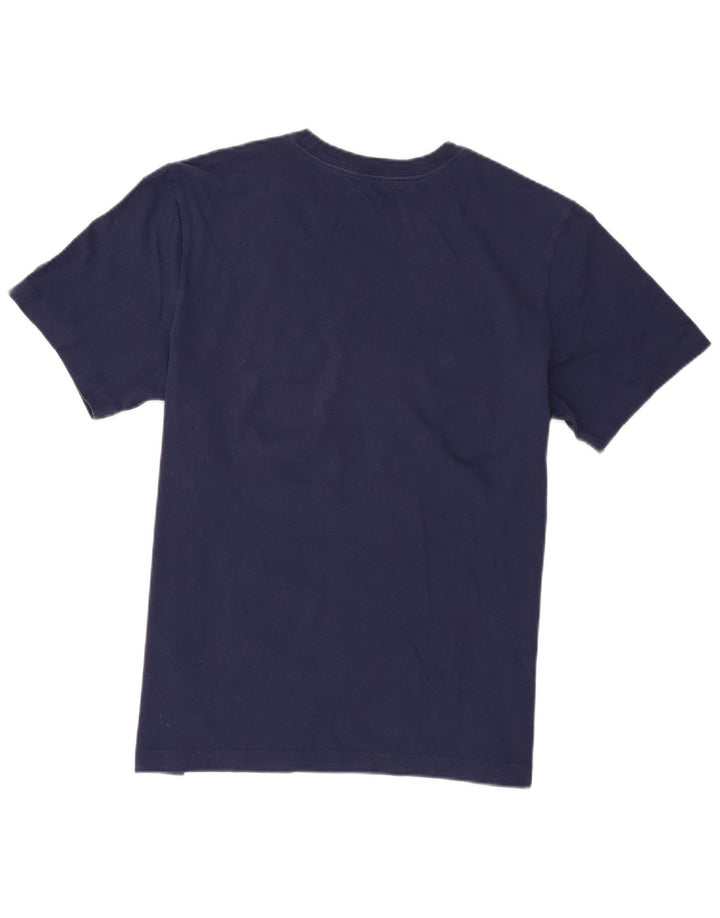 T-shirt grafica da uomo Nike Top Large in cotone blu navy