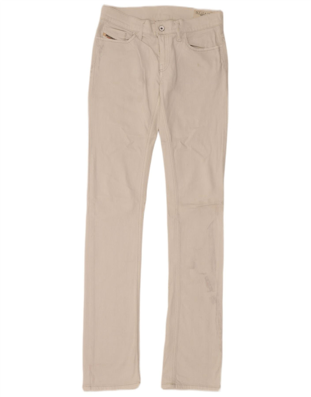 DIESEL Jeans dritti slim Liv da donna W27 L24 cotone bianco