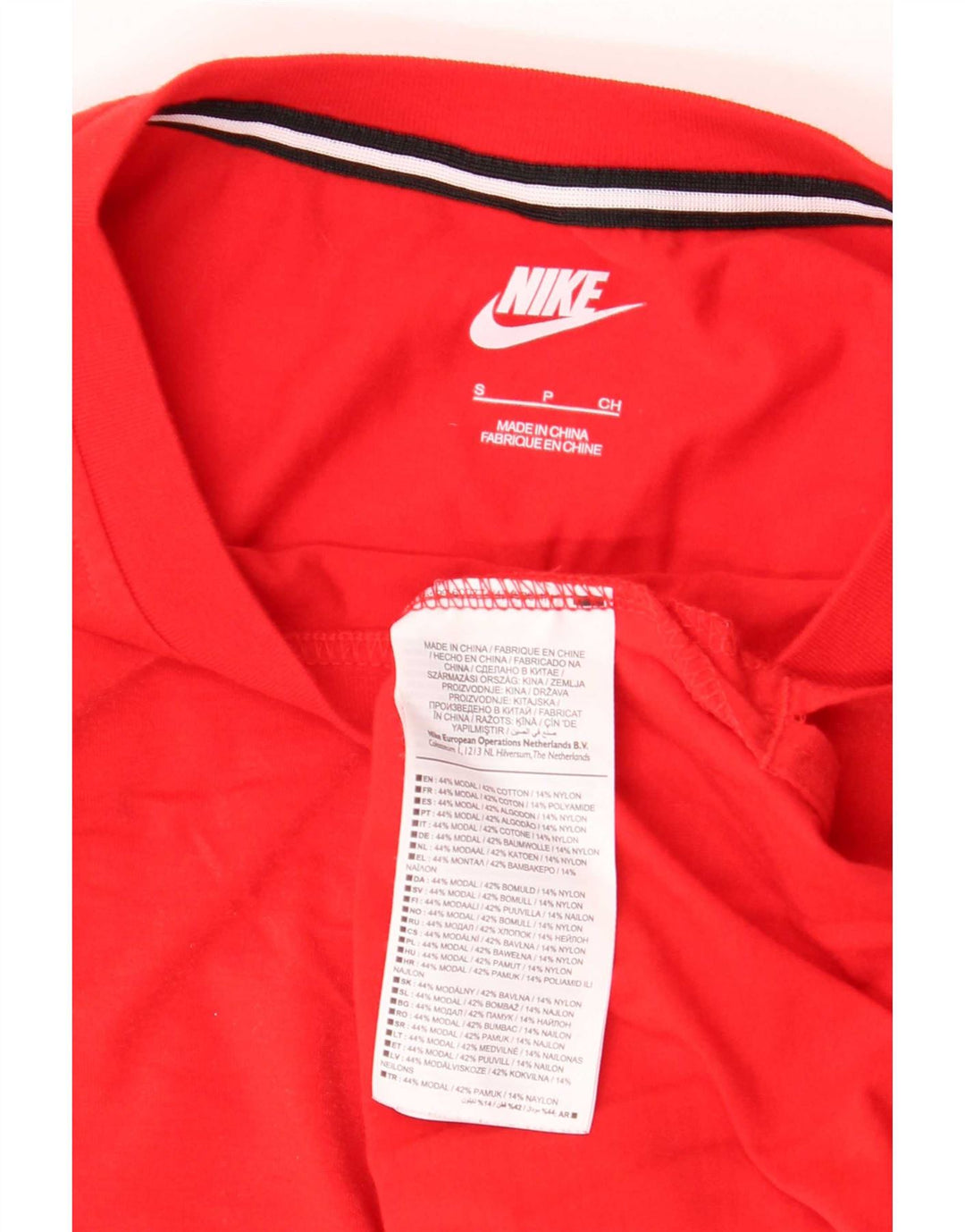T-shirt da uomo Nike Top Small rossa in cotone