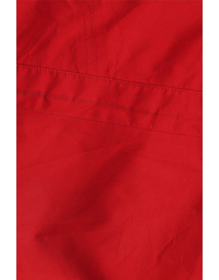 Giacca antipioggia oversize con cappuccio da donna Berghaus UK 18 XL nylon rosso