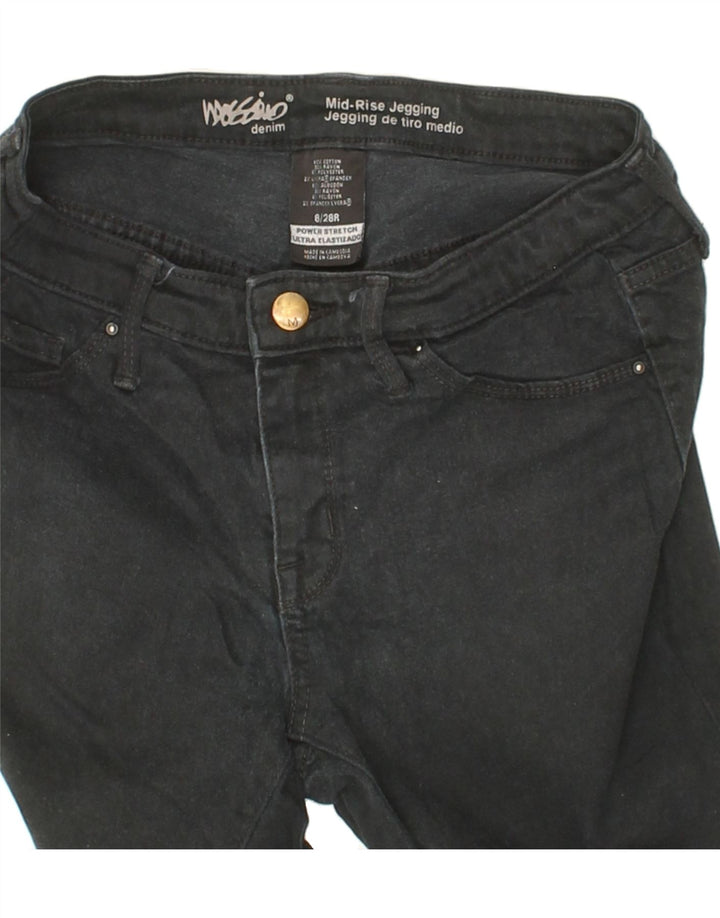 MOSSIMO Womens Mid Rise Jegging Trousers US 6 Medium W28 L28 Black Cotton Vintage Mossimo and Second-Hand Mossimo from Messina Hembry 