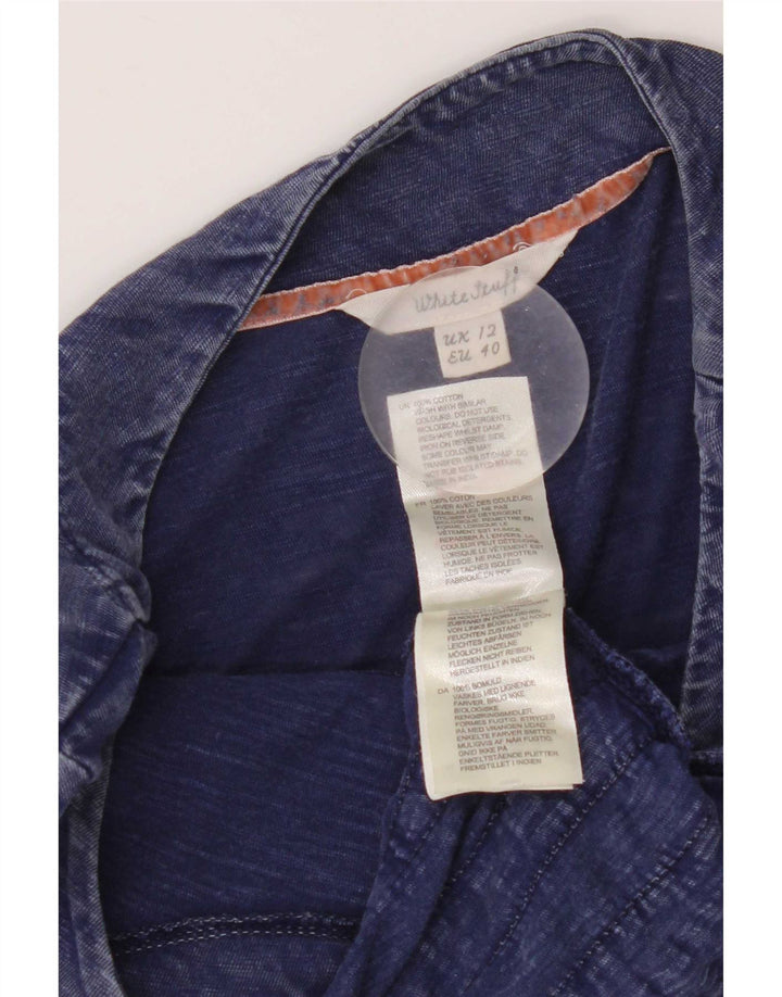 Abito a trapezio da donna White Stuff UK 12 Cotone medio blu navy