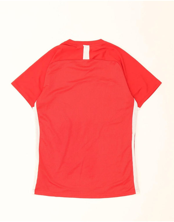T-shirt Nike Dri Fit da uomo, top in poliestere rosso medio