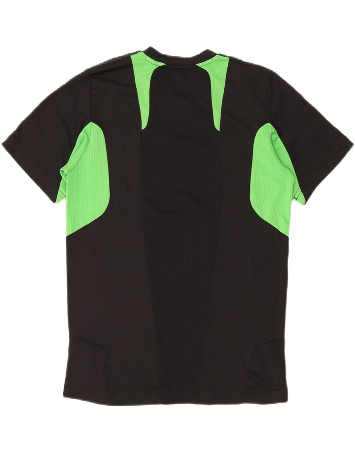 Maglietta Adidas Climacool da ragazzo, 15-16 anni, in poliestere color block nero